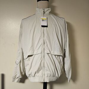 Nike Sportwear Solo Swoosh Woven Track Jacket Gray FB8622-072 Men’s Small NWT